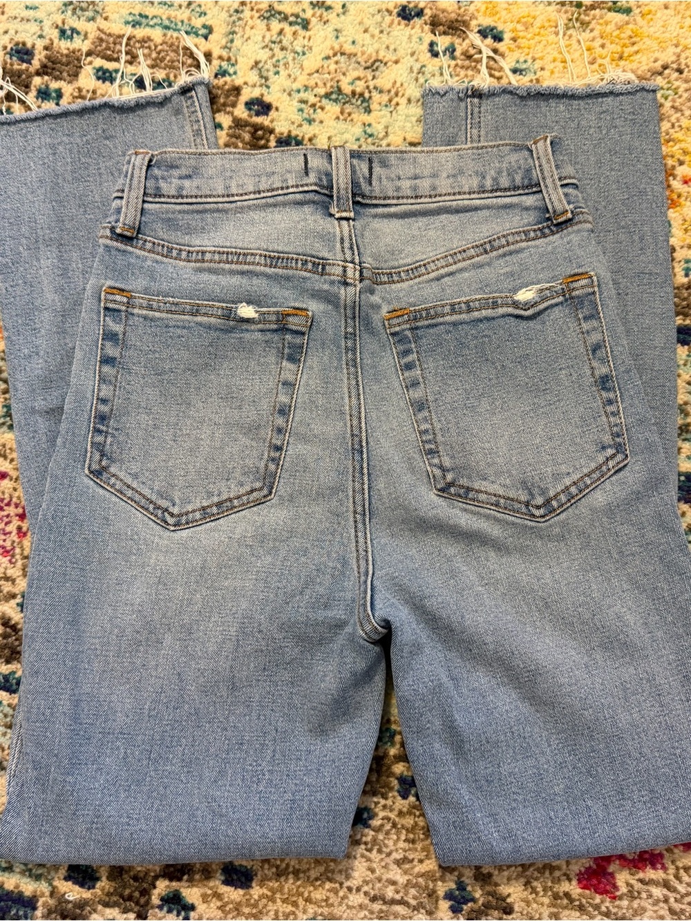 Abercrombie ultra high rise straight jeans